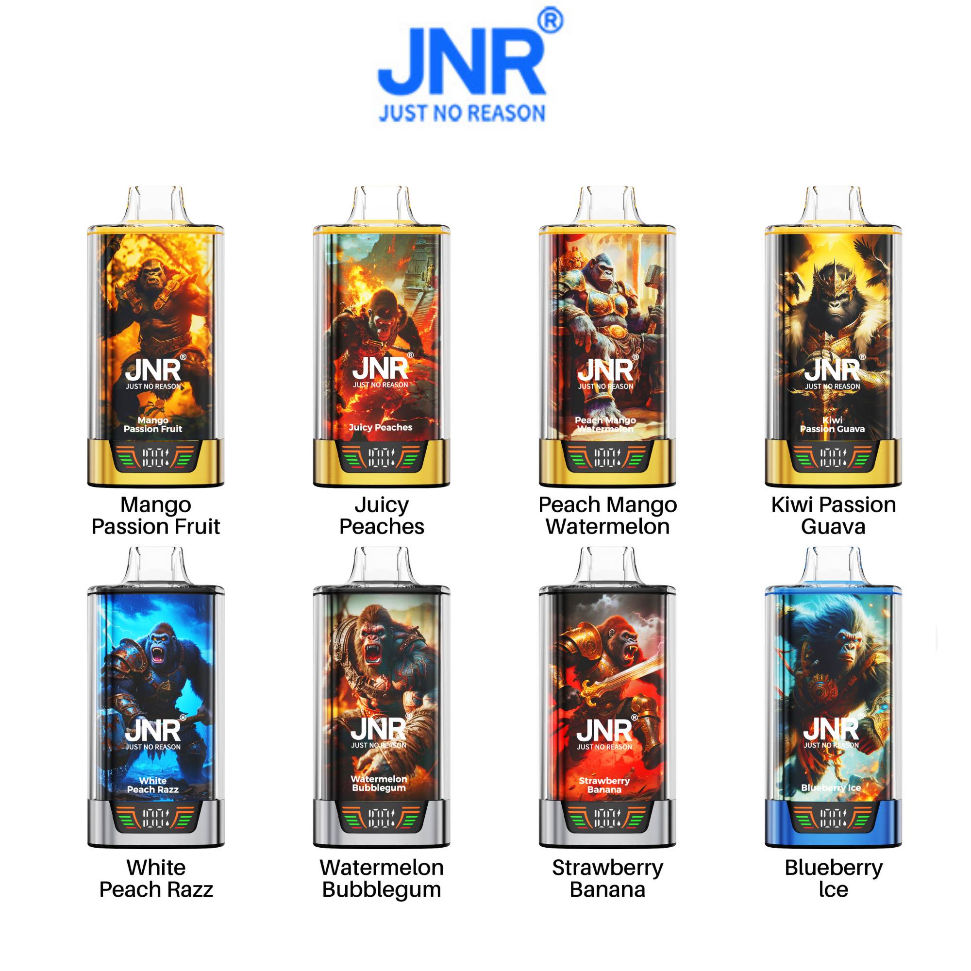 JNR – RageGorilla 55K – Wegwerp Vape / Disposable – 2% Nicotine - Afbeelding 4